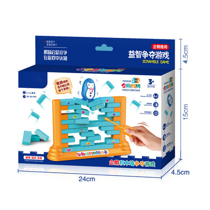 Save Penguin Educational Toys Double Board Game Toys Kids DealSniper.net Penguin Brick Pushing Game
