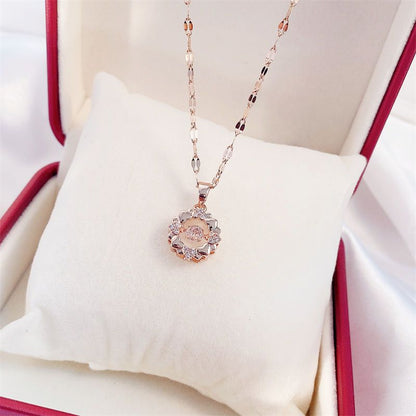 Valentines Day Gift Perfume Bottle Pendant Titanium Steel Necklace Jewelry Gym From House X173