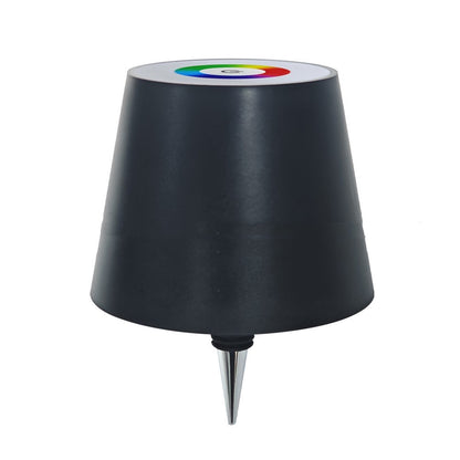 Wireless Desk Lamp LED Creative Wine Bottle Lamp Home Decor DealSniper.net TYPEC Plastic 2000mAh Black RGB Warm Light
