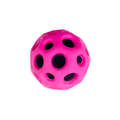 Hole Ball Soft Bouncy Ball Anti-fall Moon Shape Porous Bouncy Ball Kids Indoor Outdoor Toy Ergonomic Design Kids dealsniper-net Purple