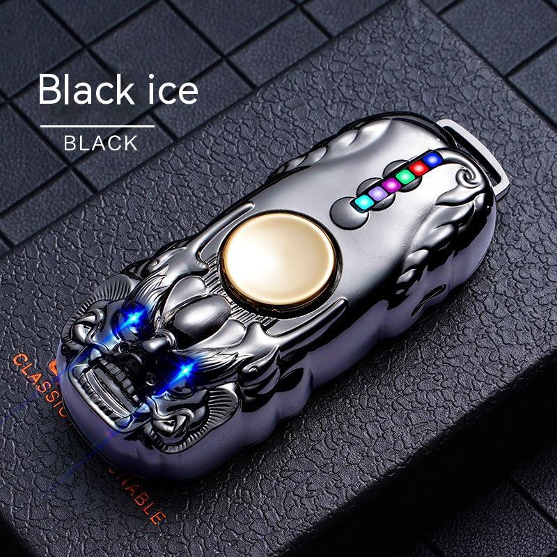 Fidget Spinner Lighter Charging Creativity Gadgets DealSniper.net Black ice USB