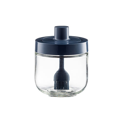 Household Kitchen Glass Spoon Cover Integrated Seasoning Jar Kitchen dealsniper-net C