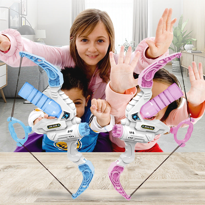 2 In 1 Bubble Gun Electric Bow And Arrow Automatic Bubble Blower Gifts Holidays dealsniper-net