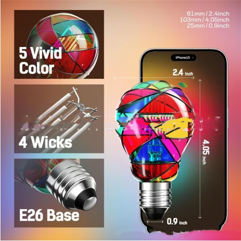 Colored Glass LED Bulb Energy Saving And Environmental Protection Home Decor DealSniper.net