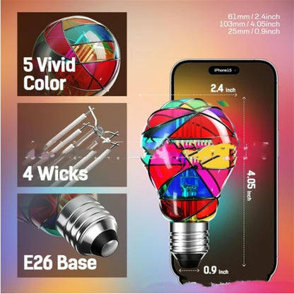 Colored Glass LED Bulb Energy Saving And Environmental Protection Home Decor DealSniper.net