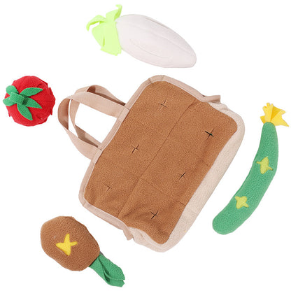 Pet Dog Vegetable Basket Toy Puzzle Play Decompression Pets Gym From House