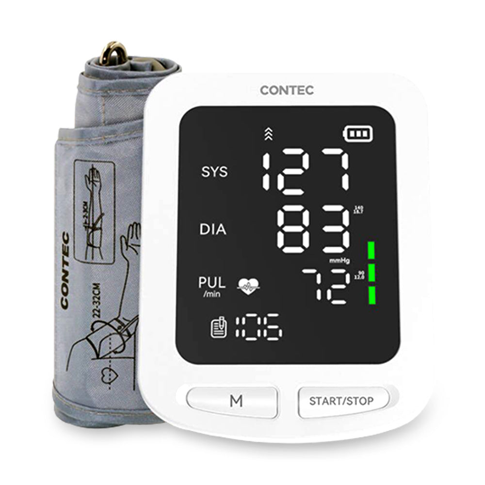 CONTEC08E LED Screen Electronic Sphygmomanometer Adult BP Cuff Monitor Blood Pressure NIBP Records Electronics DealSniper.net CONTEC08E