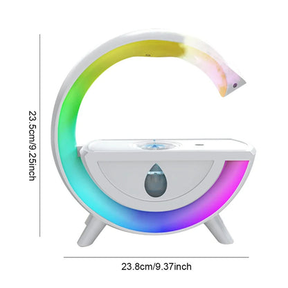 RGB Night Light Water Droplet Sprayer Anti-Gravity Air Humidifier 350ml Creative Home Office Mist Maker Diffuser Christmas Gift House dealsniper-net White USB