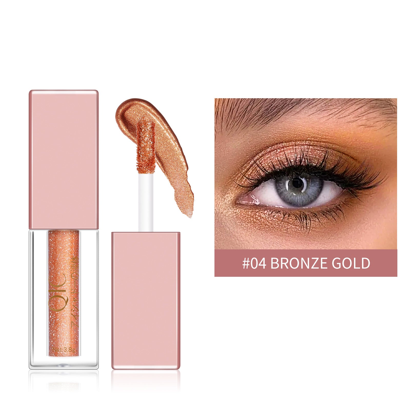 Liquid Eyeshadow Matte Diamond Pearlescent Waterproof Beauty Gym From House Bronze gold