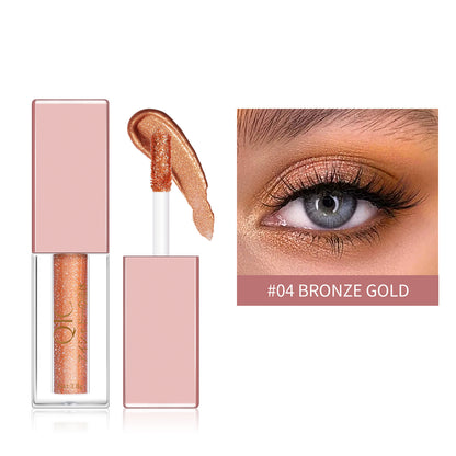 Liquid Eyeshadow Matte Diamond Pearlescent Waterproof Beauty Gym From House Bronze gold