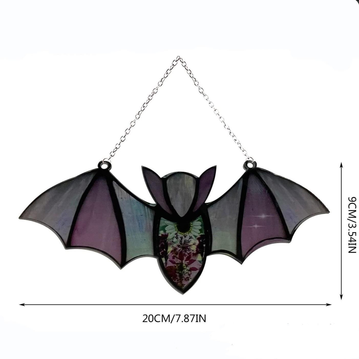 Halloween Decoration Hanging Acrylic Bat Pendant Holidays dealsniper-net 6 Style 12X6.5X0.4cm