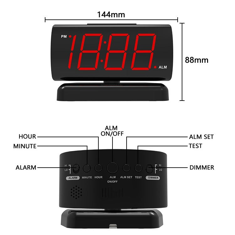 New LED 90-degree Rotating Clock