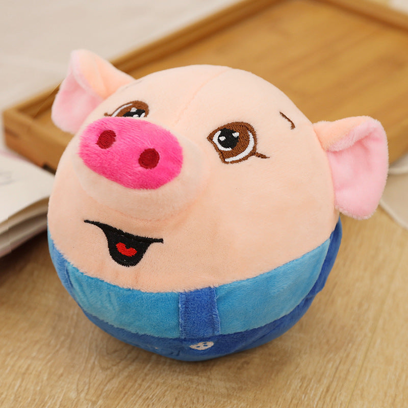 USB Rechargeable Pig Jumping Ball Bread Singing Recording Pets dealsniper-net 2 Bluetooth