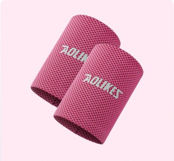 Wrist Brace Support Breathable Ice Cooling Tennis Wristband sport DealSniper.net Rose red M