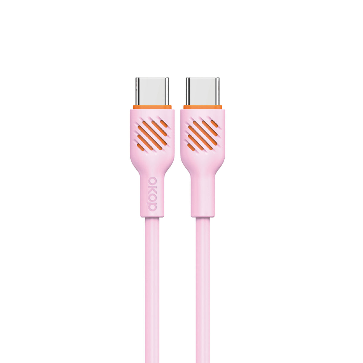 KP-317 Fast-Charging Data Cable 65W Thickened Charging Cable Electronics Gym From House Pink TypeC to TypeC