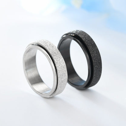 Anxiety Rings Rainbow Silver Color Relieve Stress Rings Jewelry Gym From House