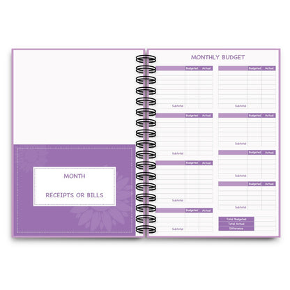 Coil Notebook Stickers Monthly Financial Planning Kids dealsniper-net