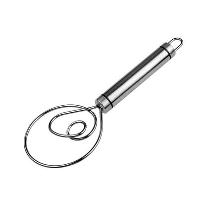 Stainless Steel Danish Flour Binocular Coil Mixer Manual Dough Mixer And Dough Tool Mixing Stick Kitchen DealSniper.net Single lap