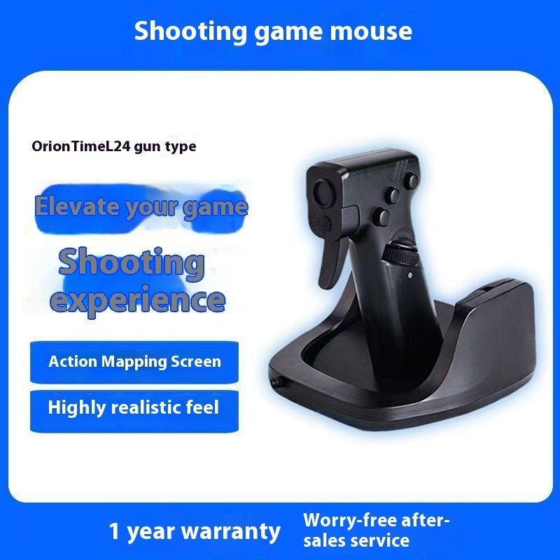 Shooting Game Mouse Gun Type Vertical Handle Grip Trigger Electronics DealSniper.net