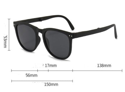 Trendy Foldable Sunglasses For Women TR Polarized Folding Sun Glasses Deals dealsniper-net