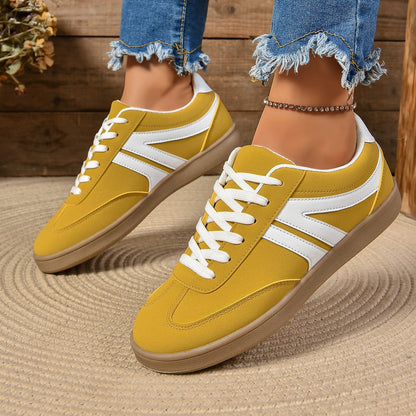 Lace-up Round Toe Flats Shoes Fashion Sports