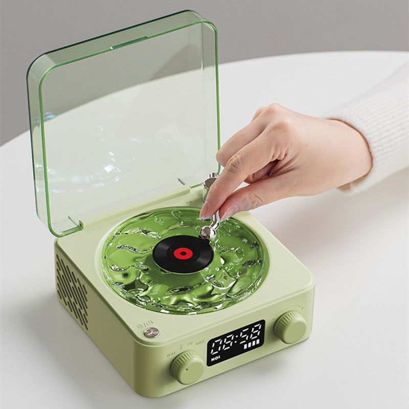 Retro Turntable Speaker Wireless Bluetooth Stereo Sound Gadgets DealSniper.net