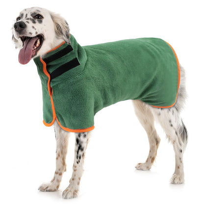Dog Bathrobe Pet Drying Coat Microfiber Absorbent Towel Pets Gym From House