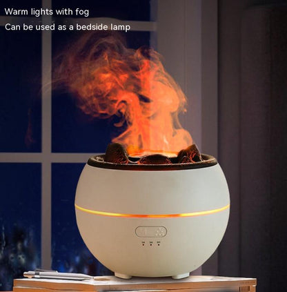 Flame Aroma Diffuser Household Desk Aromatherapy Humidifier House dealsniper-net