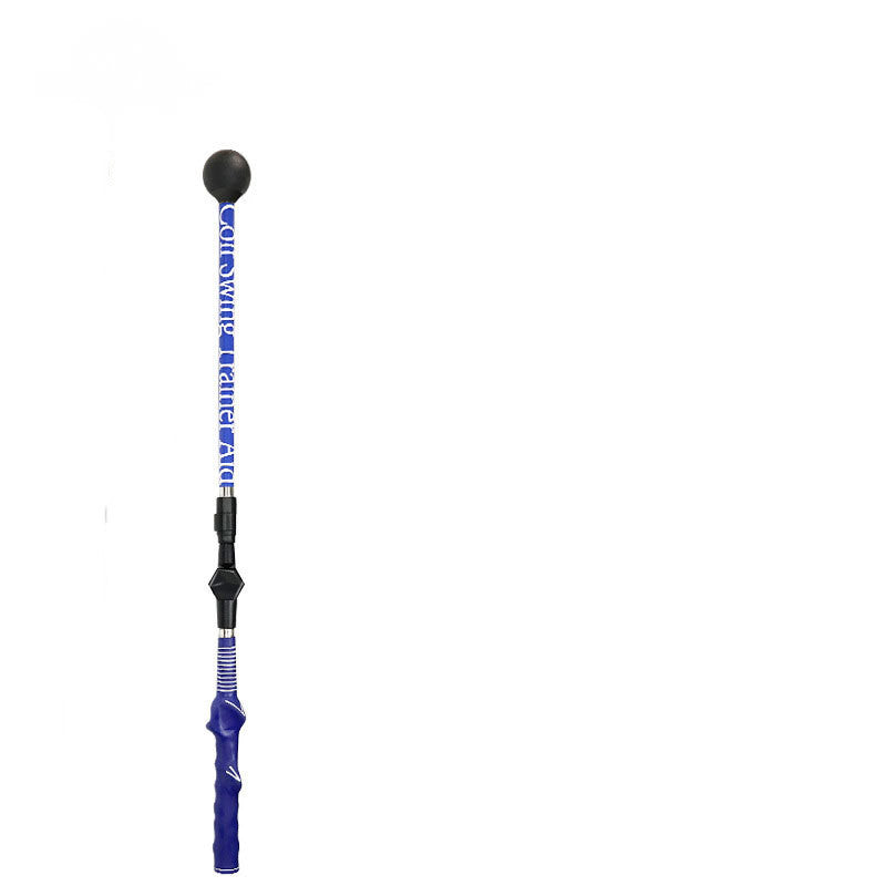 Golf Swing Training Aid Stick Posture Corrector Practice Swing Trainer Outdoor DealSniper.net Blue