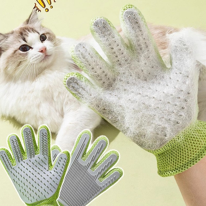 Pet Bath Cat Petting Gloves Double-sided Floating Hair Comb Pets Gym From House