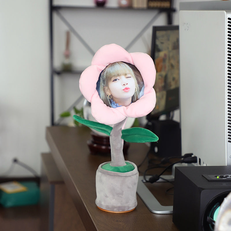 Enchanting Flower Diy Custom Photo Couple Birthday Gift Home Decor DealSniper.net Light pink USB