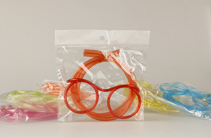 And Funny Creative Art DIY Styling Straws Kids dealsniper-net Red round frame