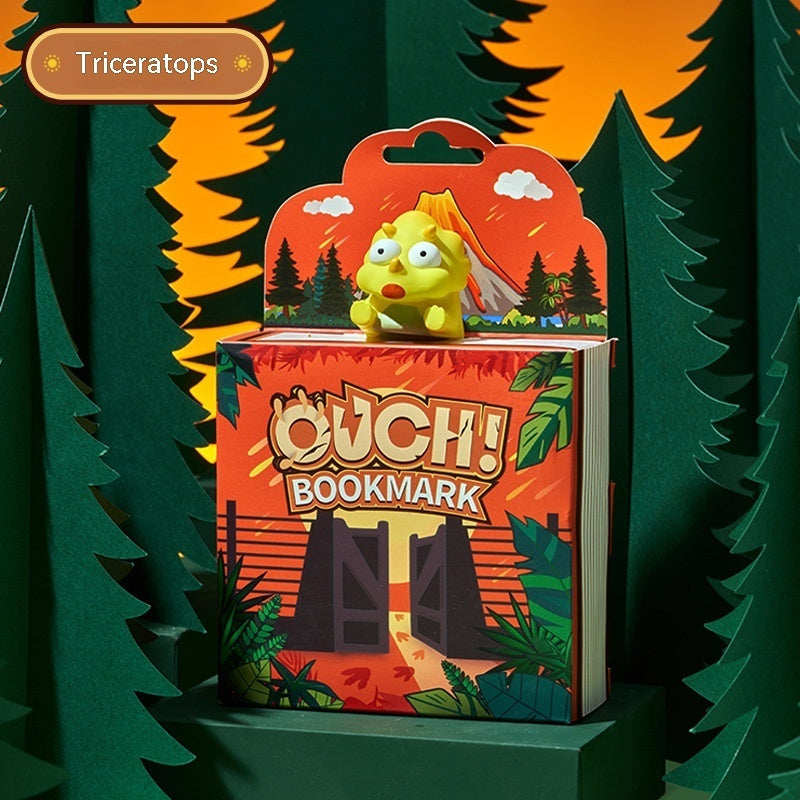 Cultural And Creative Bookmark Dinosaur Series Kids dealsniper-net Triceratops