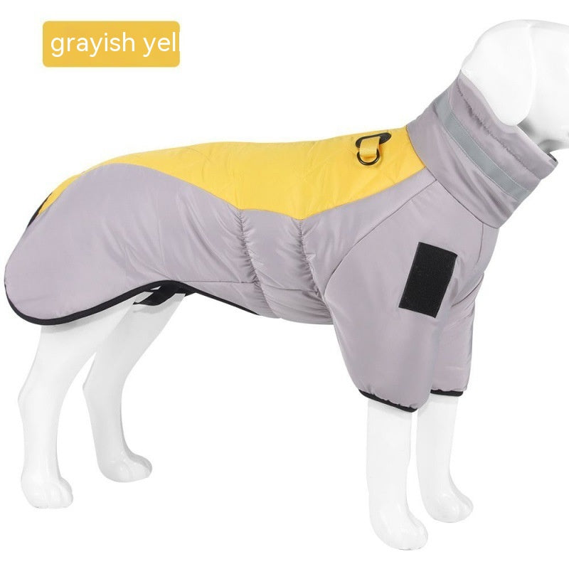 New Winter Dog Coat Waterproof Pet Clothes Pets dealsniper-net Grayish Yellow 2XL