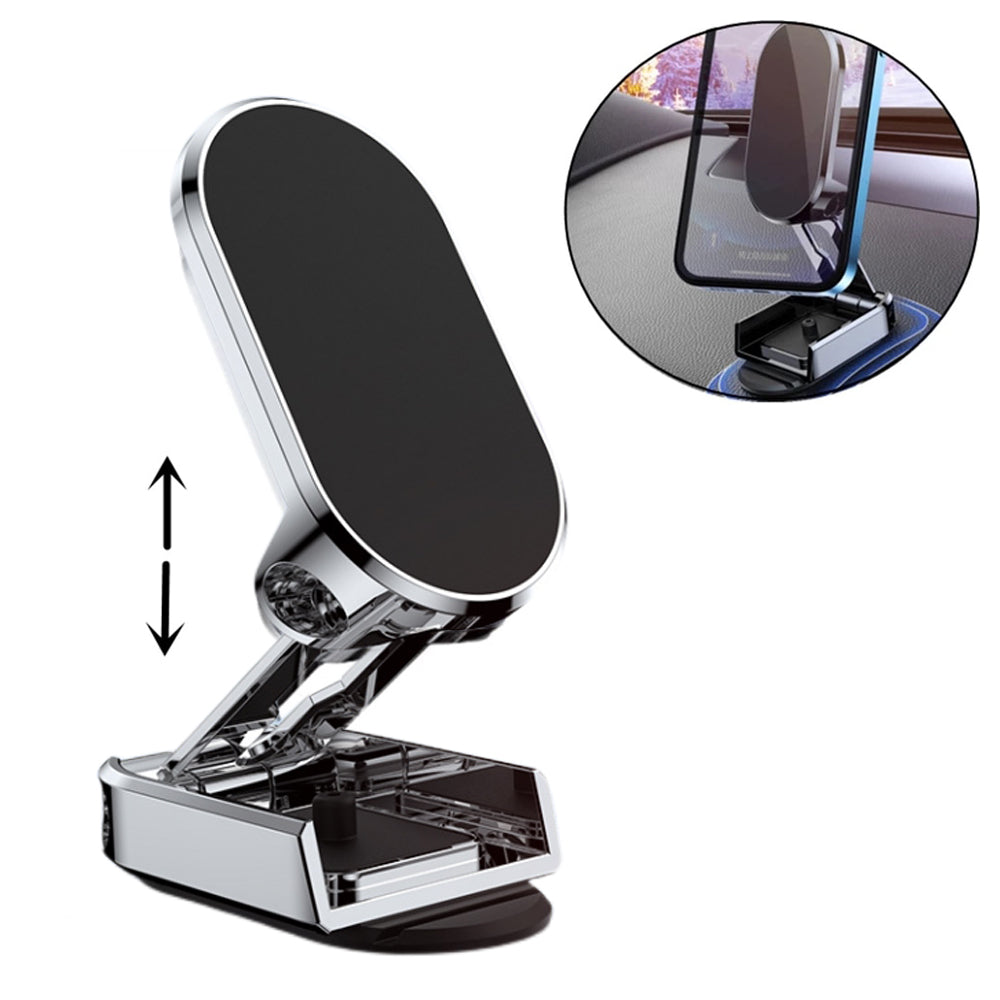 Rotate Metal Magnetic Car Phone Holder Foldable Universal Vehicle Gym From House