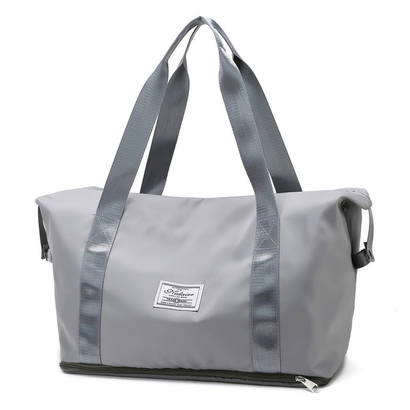 Dry And Wet Separation Sports Portable Shoulder Bag Women DealSniper.net Light Grey