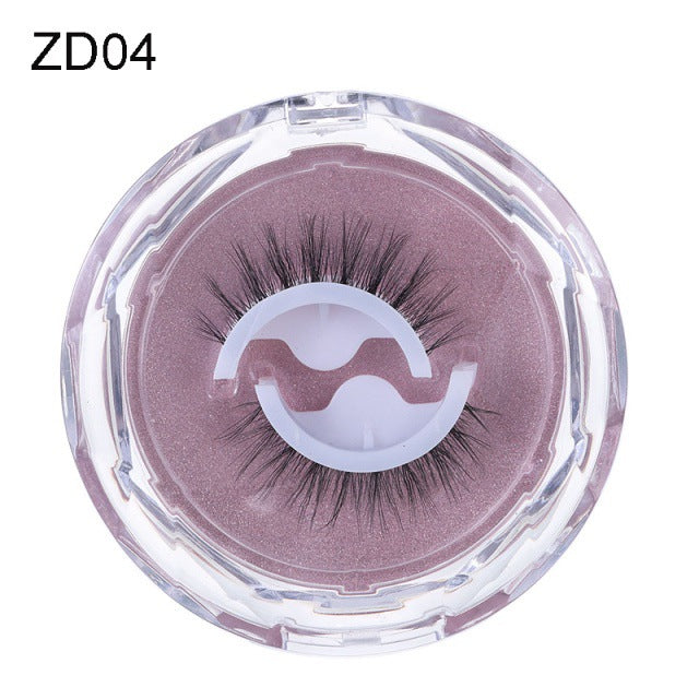 Self-adhesive Reusable Glue-free Eye Lashes With Natural Curl Women dealsniper-net ZD04