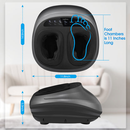 Foot Massager Machine With Heat And Massage Gifts For Men And Women Shiatsu Deep Kneading Electric Feet Massager For Home And Office Use Health DealSniper.net