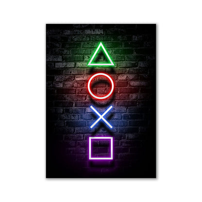 Nordic Neon Advertising Game Canvas Core