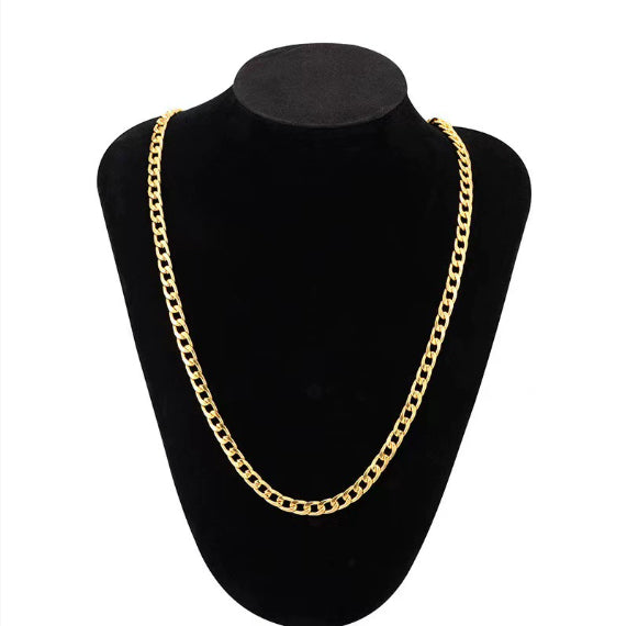 Hip Hop Rapper Chain 3mm gold Silver nakelace for Men Jewelry Gym From House Gold 20inch