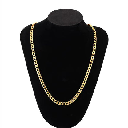 Hip Hop Rapper Chain 3mm gold Silver nakelace for Men Jewelry Gym From House Gold 20inch