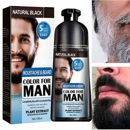 Beard Hair Color Shampoo For Men