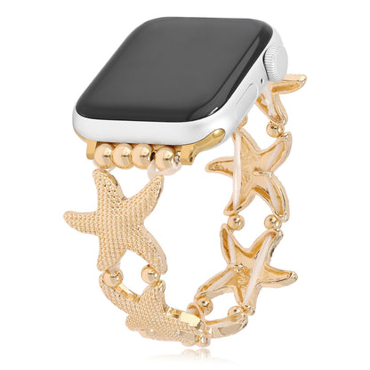 Starfish Strap Suitable For Iwatch9876 Watch Metal Strap Jewelry DealSniper.net