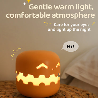 Pumpkin Lamp Bedside Halloween Funny Decoration  Light