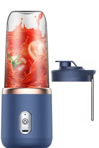 6blade Portable Blender Mini Juicer Cup Extractor Smoothie Kitchen DealSniper.net Tunisian dark blue Six Knife and Single Cover