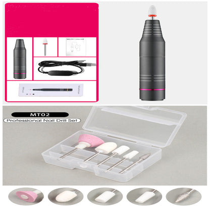 New Mini Electric Nail Sander Beauty Gym From House Dark Grey set USB