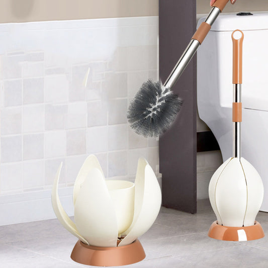 Soft Bristle Toilet Brush Holder Included Sturdy Easy Clean Home dealsniper-net