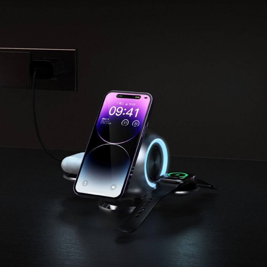 Spherical Ambience Light Vertical Magnetic Wireless Charger Gadgets Gym From House