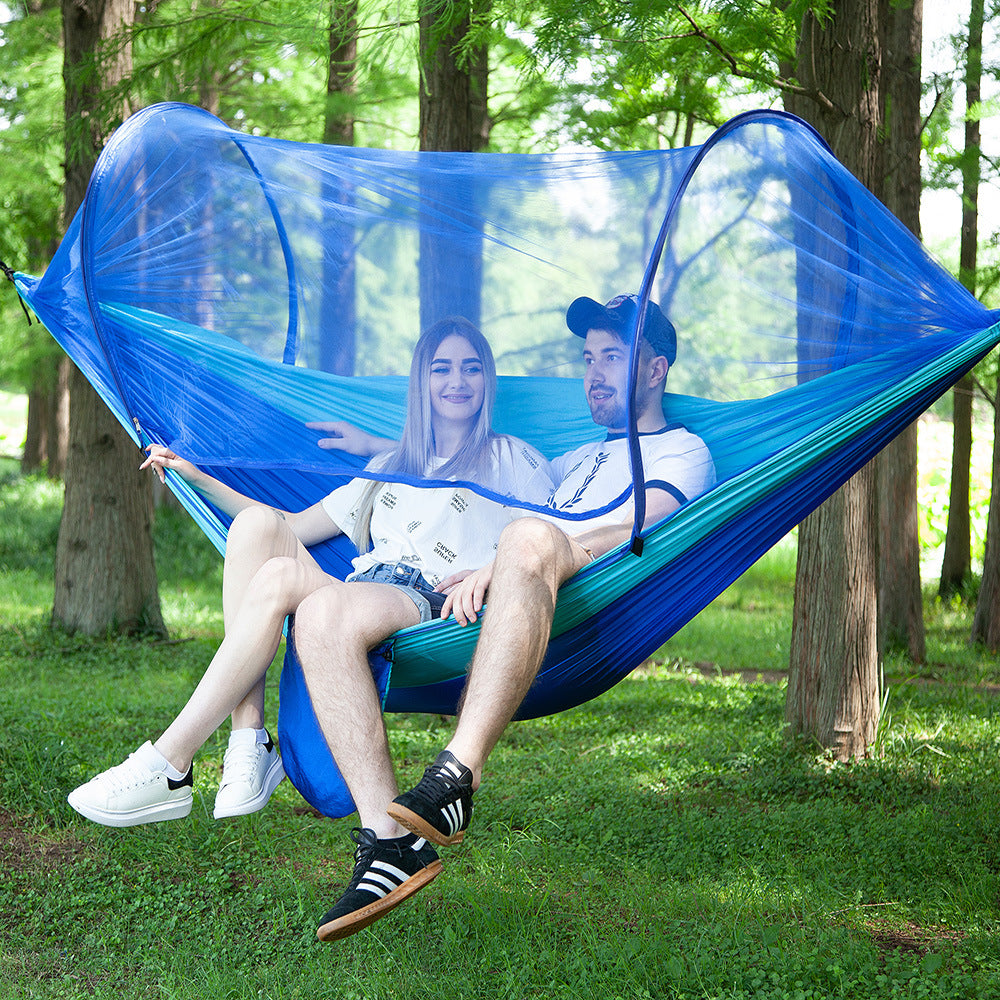 Fully Automatic Quick Opening Hammock With Mosquito Net Outdoor dealsniper-net