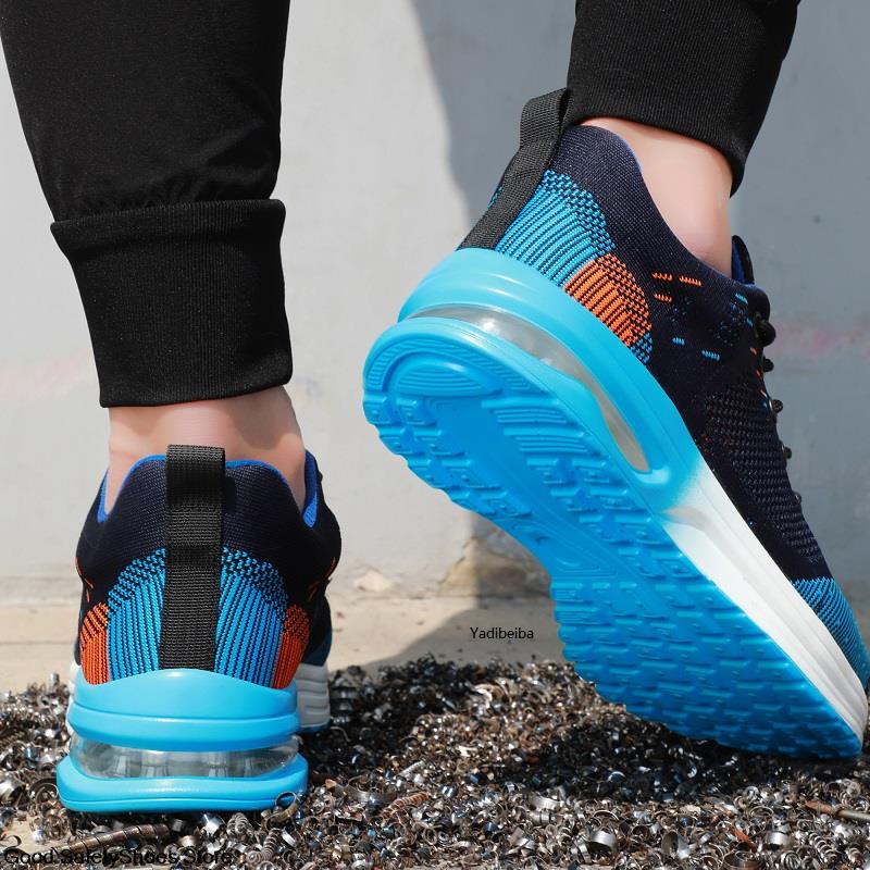Breathable Lightweight Anti-smashing Safety Shoes Men DealSniper.net